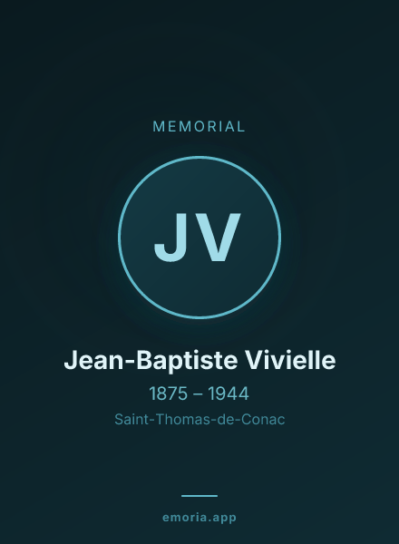 Memorial portrait of Jean-Baptiste Vivielle