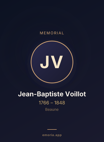 Memorial portrait of Jean-Baptiste Voillot