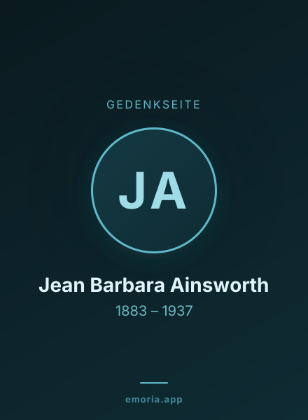 Gedenkportrait von Jean Barbara Ainsworth