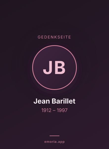 Gedenkportrait von Jean Barillet