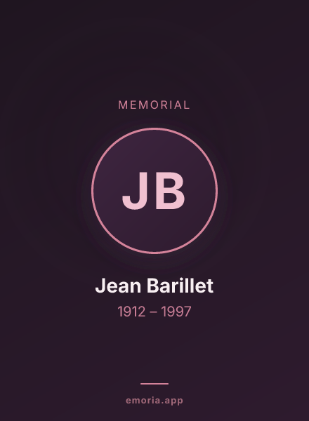 Memorial portrait of Jean Barillet