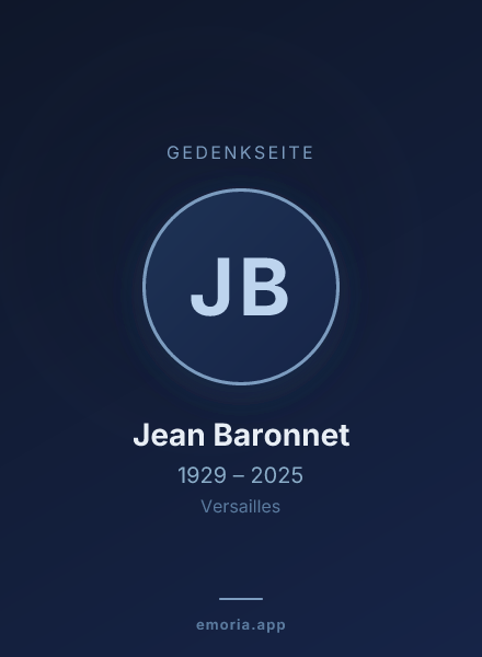 Gedenkportrait von Jean Baronnet