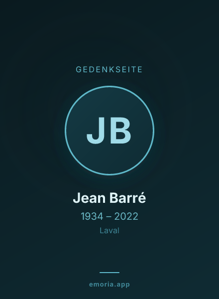Gedenkportrait von Jean Barré
