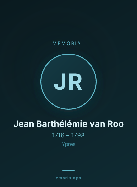 Memorial portrait of Jean Barthélémie van Roo