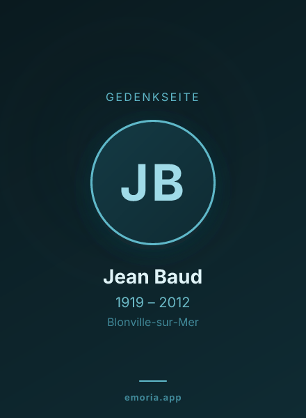 Gedenkportrait von Jean Baud