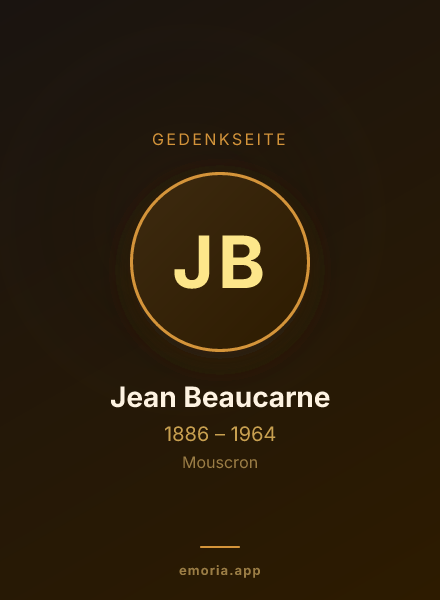Gedenkportrait von Jean Beaucarne