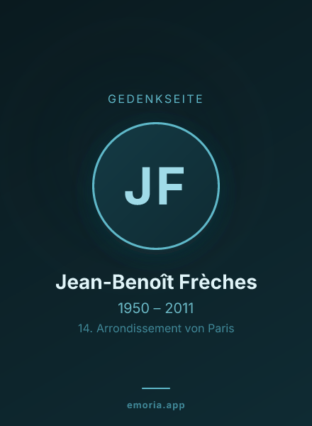 Gedenkportrait von Jean-Benoît Frèches