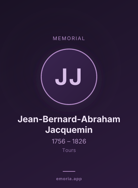 Memorial portrait of Jean-Bernard-Abraham Jacquemin