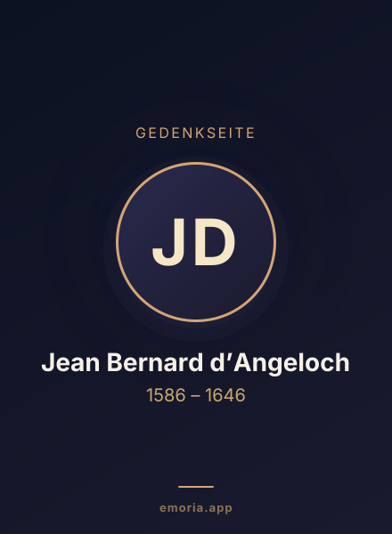 Gedenkportrait von Jean Bernard d’Angeloch