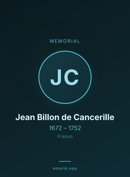 Memorial portrait of Jean Billon de Cancerille
