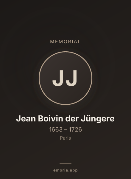 Memorial portrait of Jean Boivin der Jüngere