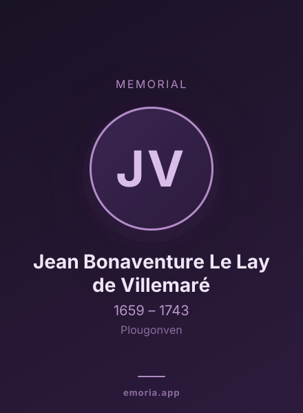 Memorial portrait of Jean Bonaventure Le Lay de Villemaré