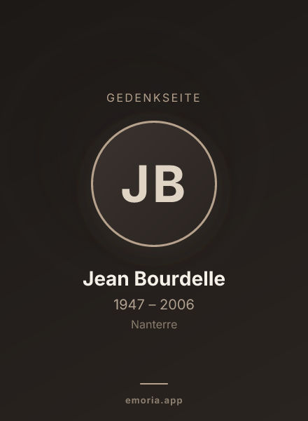 Gedenkportrait von Jean Bourdelle