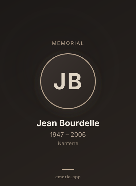 Memorial portrait of Jean Bourdelle
