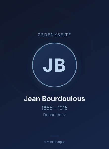 Gedenkportrait von Jean Bourdoulous