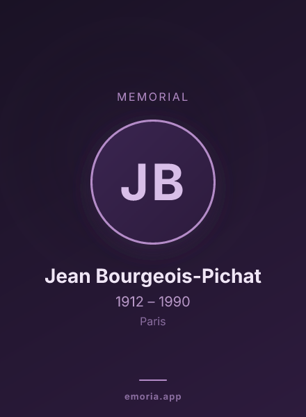 Memorial portrait of Jean Bourgeois-Pichat