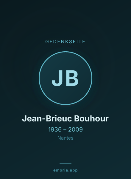 Gedenkportrait von Jean-Brieuc Bouhour
