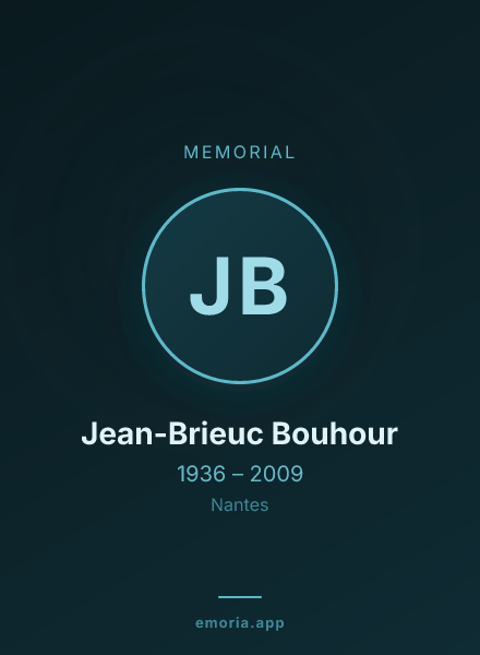 Memorial portrait of Jean-Brieuc Bouhour