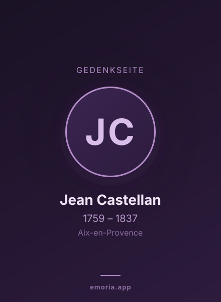 Gedenkportrait von Jean Castellan