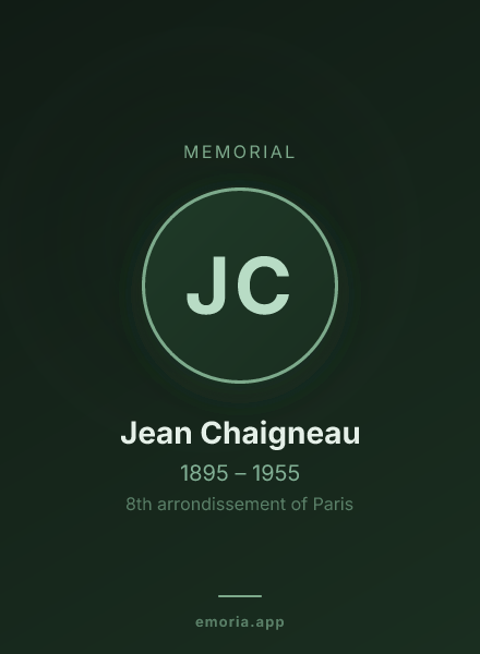 Memorial portrait of Jean Chaigneau