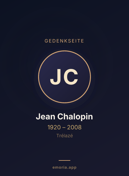Gedenkportrait von Jean Chalopin