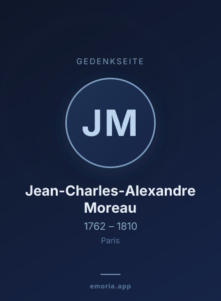 Gedenkportrait von Jean-Charles-Alexandre Moreau