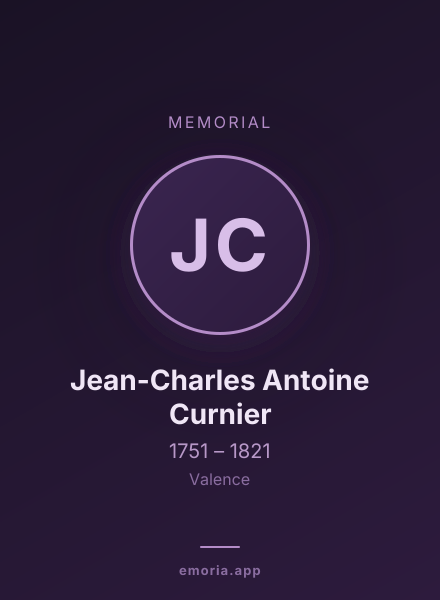 Memorial portrait of Jean-Charles Antoine Curnier