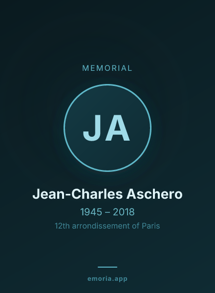 Memorial portrait of Jean-Charles Aschero
