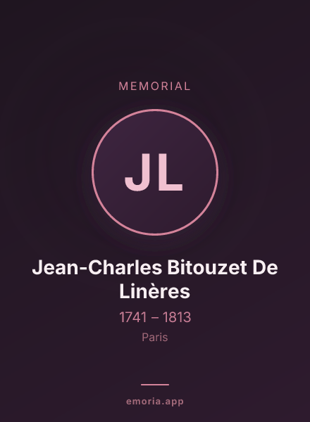 Memorial portrait of Jean-Charles Bitouzet De Linères