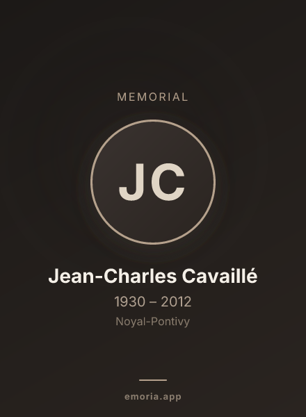 Memorial portrait of Jean-Charles Cavaillé