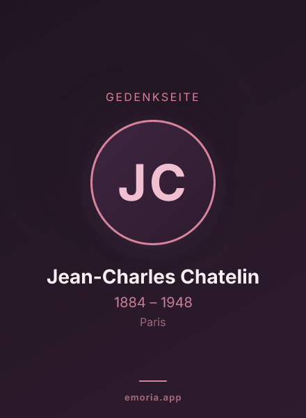 Gedenkportrait von Jean-Charles Chatelin