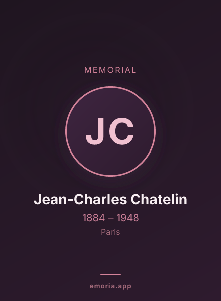 Memorial portrait of Jean-Charles Chatelin
