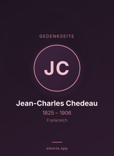 Gedenkportrait von Jean-Charles Chedeau