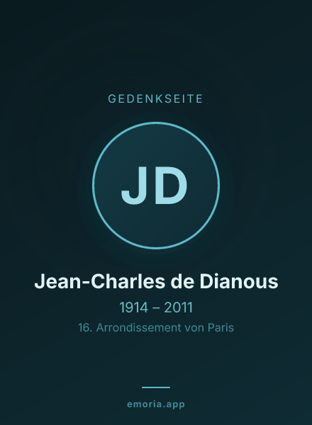 Gedenkportrait von Jean-Charles de Dianous