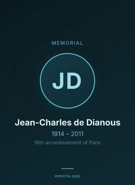 Memorial portrait of Jean-Charles de Dianous