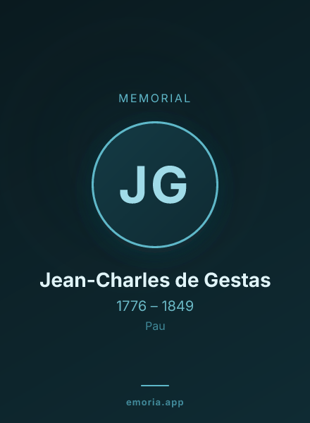 Memorial portrait of Jean-Charles de Gestas