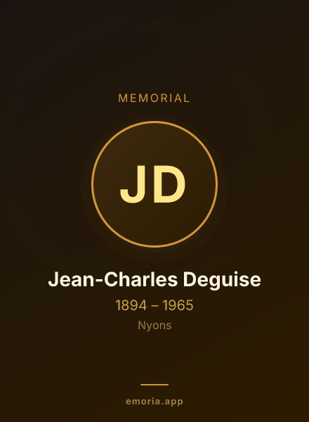 Memorial portrait of Jean-Charles Deguise