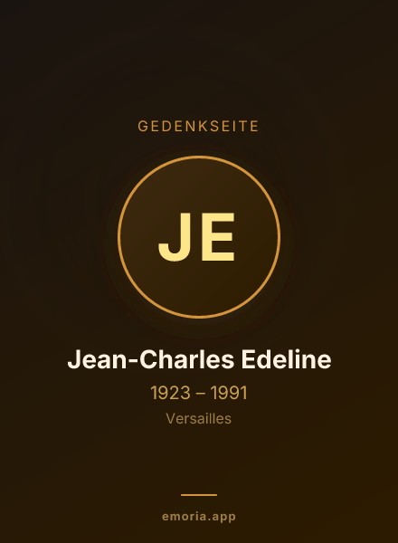 Gedenkportrait von Jean-Charles Edeline