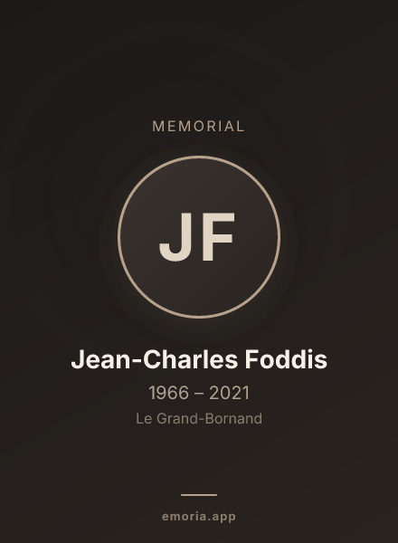 Memorial portrait of Jean-Charles Foddis