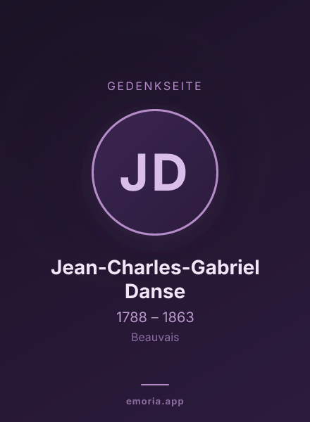 Gedenkportrait von Jean-Charles-Gabriel Danse