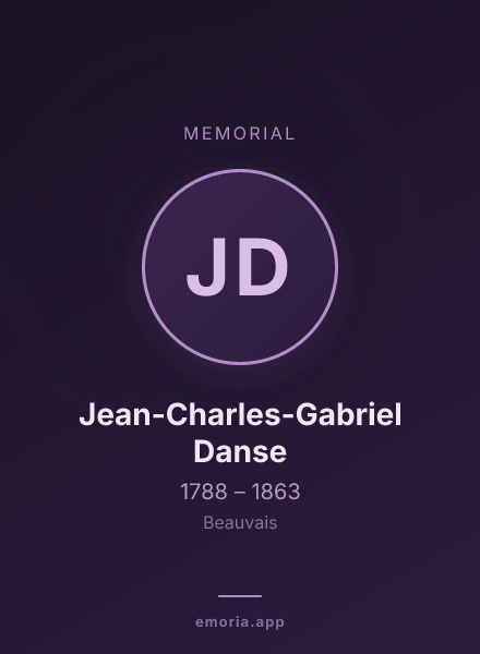 Memorial portrait of Jean-Charles-Gabriel Danse