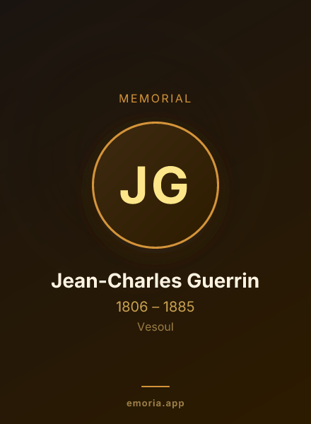 Memorial portrait of Jean-Charles Guerrin