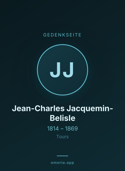 Gedenkportrait von Jean-Charles Jacquemin-Belisle
