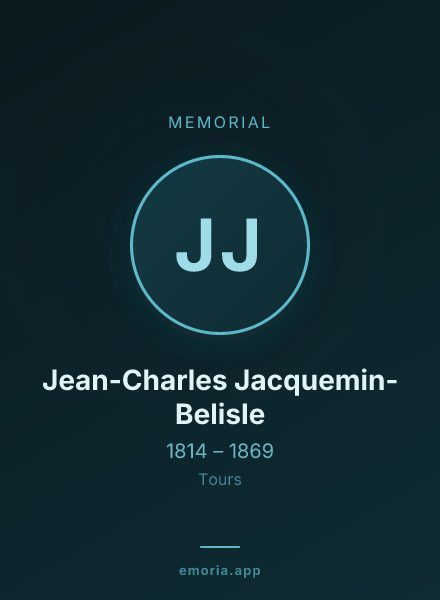 Memorial portrait of Jean-Charles Jacquemin-Belisle