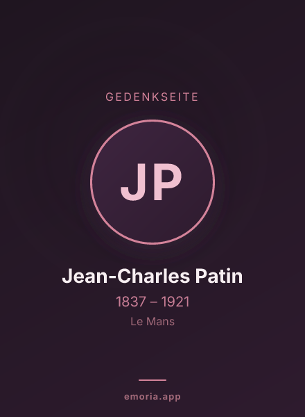 Gedenkportrait von Jean-Charles Patin