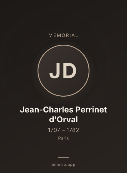 Memorial portrait of Jean-Charles Perrinet d’Orval
