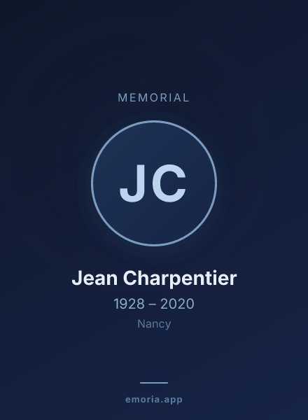 Memorial portrait of Jean Charpentier
