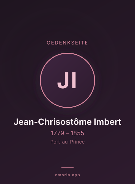 Gedenkportrait von Jean-Chrisostôme Imbert