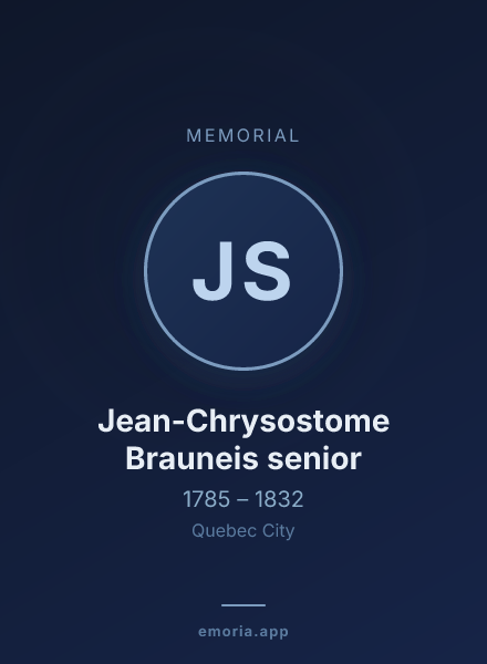 Memorial portrait of Jean-Chrysostome Brauneis senior