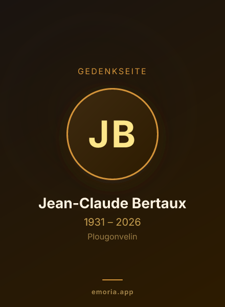 Gedenkportrait von Jean-Claude Bertaux